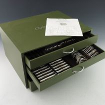 Christofle, an extensive canteen of silver plated flatware, in original green box