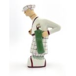 Bastard, an Art Deco novelty liqueur bottle, circa 1930, modelled as a golfer, the head with