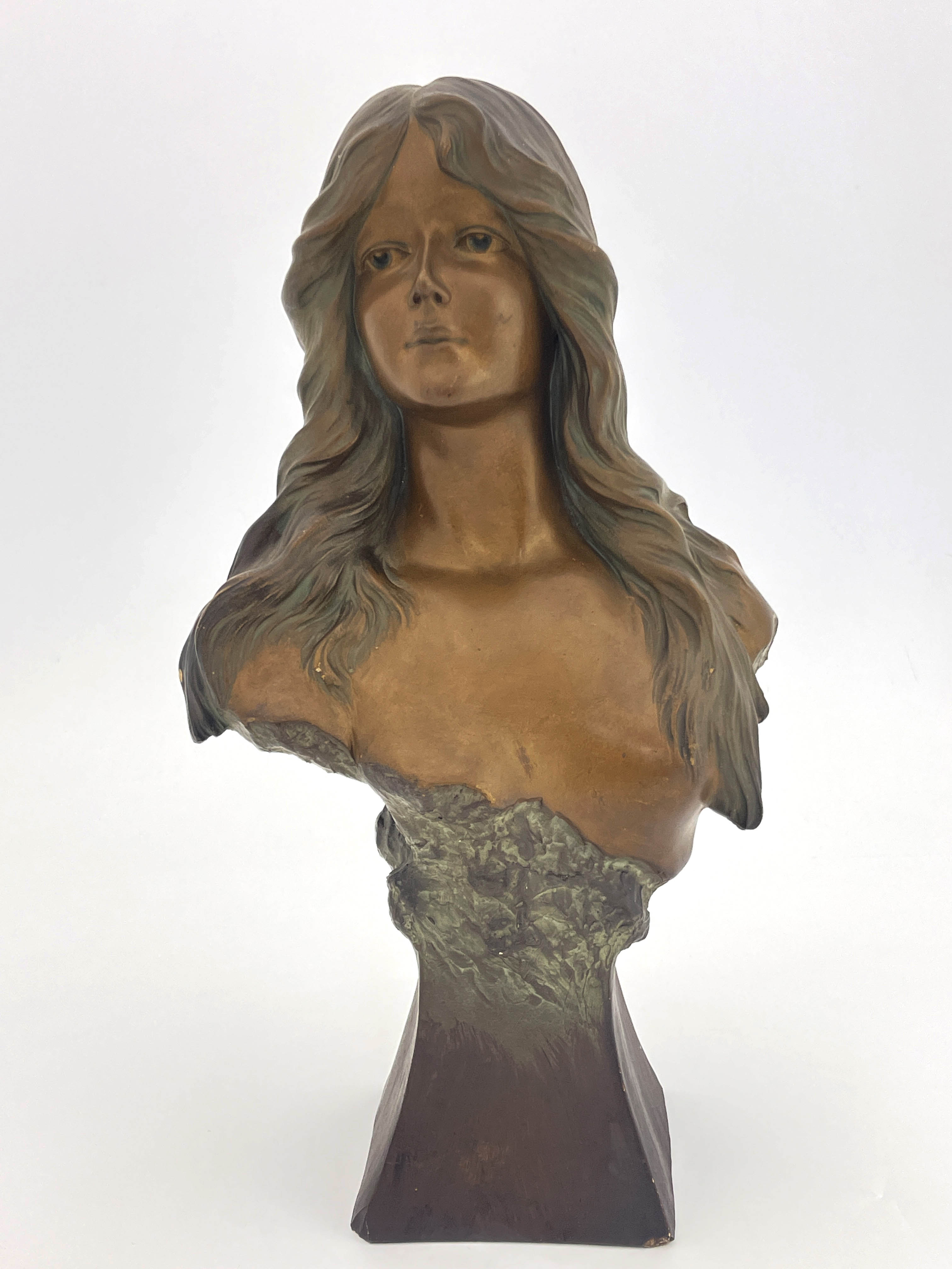 An Art Nouveau terracotta bust, Stahlknecht, - Image 2 of 5