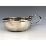 Charles Robert Ashbee for Guild of Handicraft, an Arts and Crafts silver plated porringer,