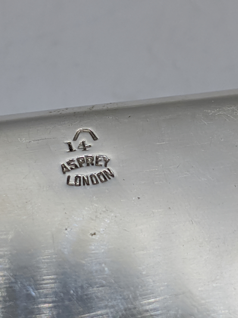 An Asprey silver miniature entre dish, 20th century, London hallmarks, 150g, L.11.5cm - Image 2 of 3