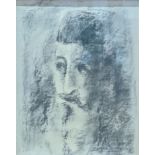 Mane-Katz (French/Ukrainian, 1894-1962), portrait of a Rabbi, pastel drawing, signed upper left in