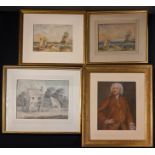 A collection of 4 19th century and earlier paintings