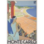 Monte Carlo poster, 1980s re-issue, 89cm x 56cm