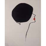 After Rene Gruau, Beret, lithographic poster, 70cm x 50cm