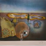 Salvador Dali (1904-1989), melting clocks, lithograph, signed in pencil, artists proof,