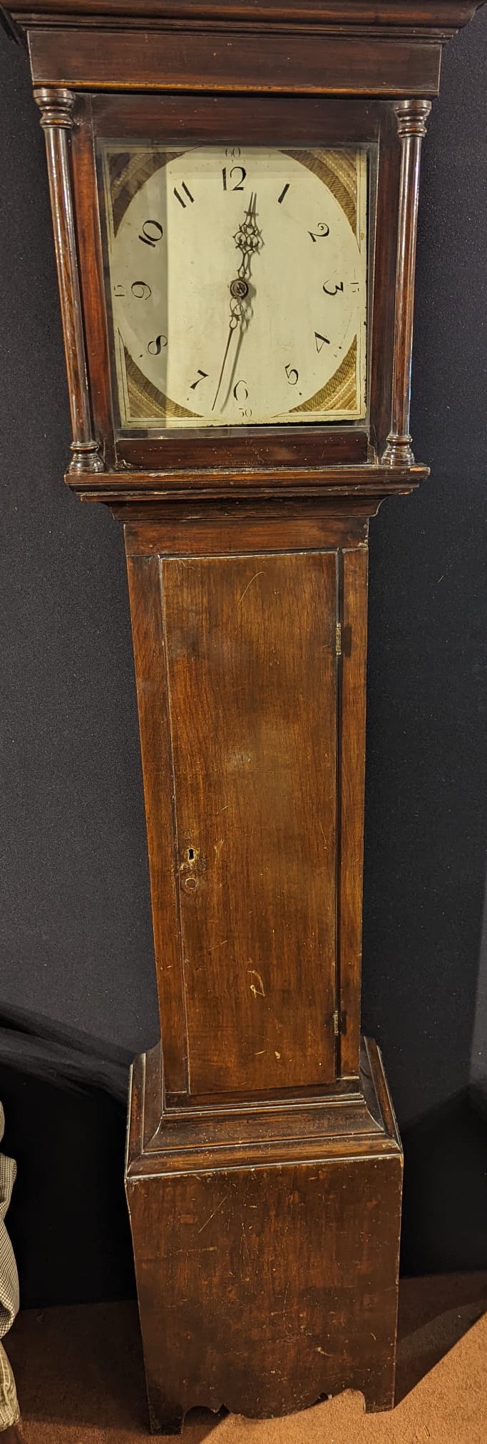 A 19th century mahogany long cased clock, H.205cm