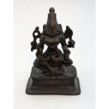 An Indian Bronze of Hindu Goddess Lakshmi, Tamil Nadu, South India, H.10cm