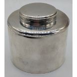 A George III silver tea caddy , screw lid, hallmarked London 1812-13, maker Thomas Phipps, Edward