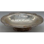 An early 20th century silver bread bowl, Sheffield hallmarks, maker HA, Hebrew inscription to edges,