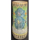 A Chinese Xianfeng period vase, depicting forestry and butterflies, Xianfeng mark to base and of the
