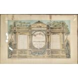 A C19th framed Yartzeit Table print