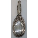 An Arts and Crafts Omar Ramsden & Alwyn Carr silver hand mirror, decorated with roses and thorns,