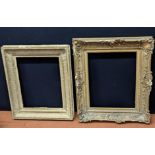 Two 19th century giltwood picture frames, H.86cm W.74.5cm and H.80.5cm W.67cm