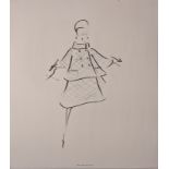 Chanel costume design, lithographic poster, 70cm x 50cm