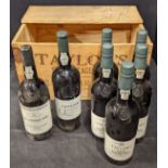 A crate of vintage port to include 5 bottles of Taylors 1977, 1 bottle of Taylors Quinta de