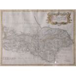 Two Robert Morden maps of Yorkshire and Rutland, 18th century, 35cm x 42 and 29cm x 36cm