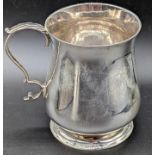 A George III silver mug, hallmarked London, 1769, maker Charles Chesterman I, H.7.5cm