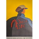 After Arroyo, Madrid 1982 Cope Del Mundo Espana 82 poster, H.94cm W.60cm