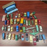 A collection of Dinky cars and vehicles