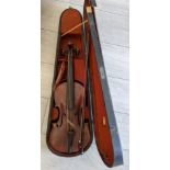 A cased Violin, Maidstone of London