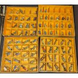A large collection of Del Prado lead soldiers/figures, 3 compartmentalised boxes and one container