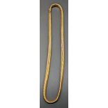 An 18ct gold necklace chain, French marks to clasp, 31g, L.46cm W.0.6cm