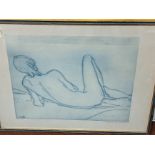 Etienne Ret (1900-1966), Reclining Nude, aquatint, signed in pencil and numbered 40/50