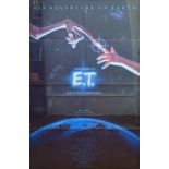 E.T. movie poster, 1982 issue, 102cm x 67cm