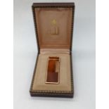 Dunhill brown lacquered lighter, with case