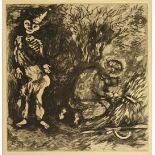 Marc Chagall (1887-1985), Death and The Lumberjack, 1952, etching, signed within the plate, from the