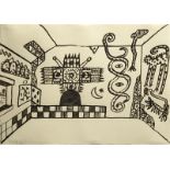 Alan Davie (1920-2014), Ideas For A Shamanâ€™s Wall (Series), opus 9.93-30, 1993, brush drawing,