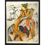 Salvador Dali (1904-1989), Butterfly and Bullighter, lithograph, signed in pencil, numbered 148/250,