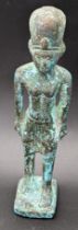 An early Egyptian bronze figure, antiquities interest, H.14cm