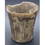 A pre-Islamic stone cup, H.8.5cm