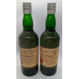 Berry Bros & Rudd, St.James's, 2 bottles of scotch whiskey, probably bottled in the 60's or 70's