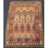 A late 19th century Caucasian Kazak rug, 122cm x 90cm