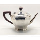 An early 20th century silver teapot, hallmarked Birmingham, 1931, maker William Neale & Son Ltd,