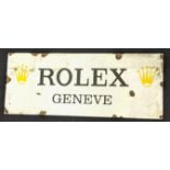 Rolex enamel advertising sign