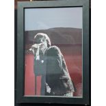 Gered Mankovitz (British, b.1946), Mick Jagger Live, lenticular photograph, signed in marker pen