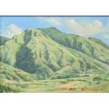 F.Fernandez (20th century American School, landscape, oil on canvas, signed lower right with