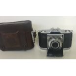 Zeiss Ikonta Camera 35 525/24 Serial No:Y73599 Lens: 45mm Novar Accessories: Leather Case Age of