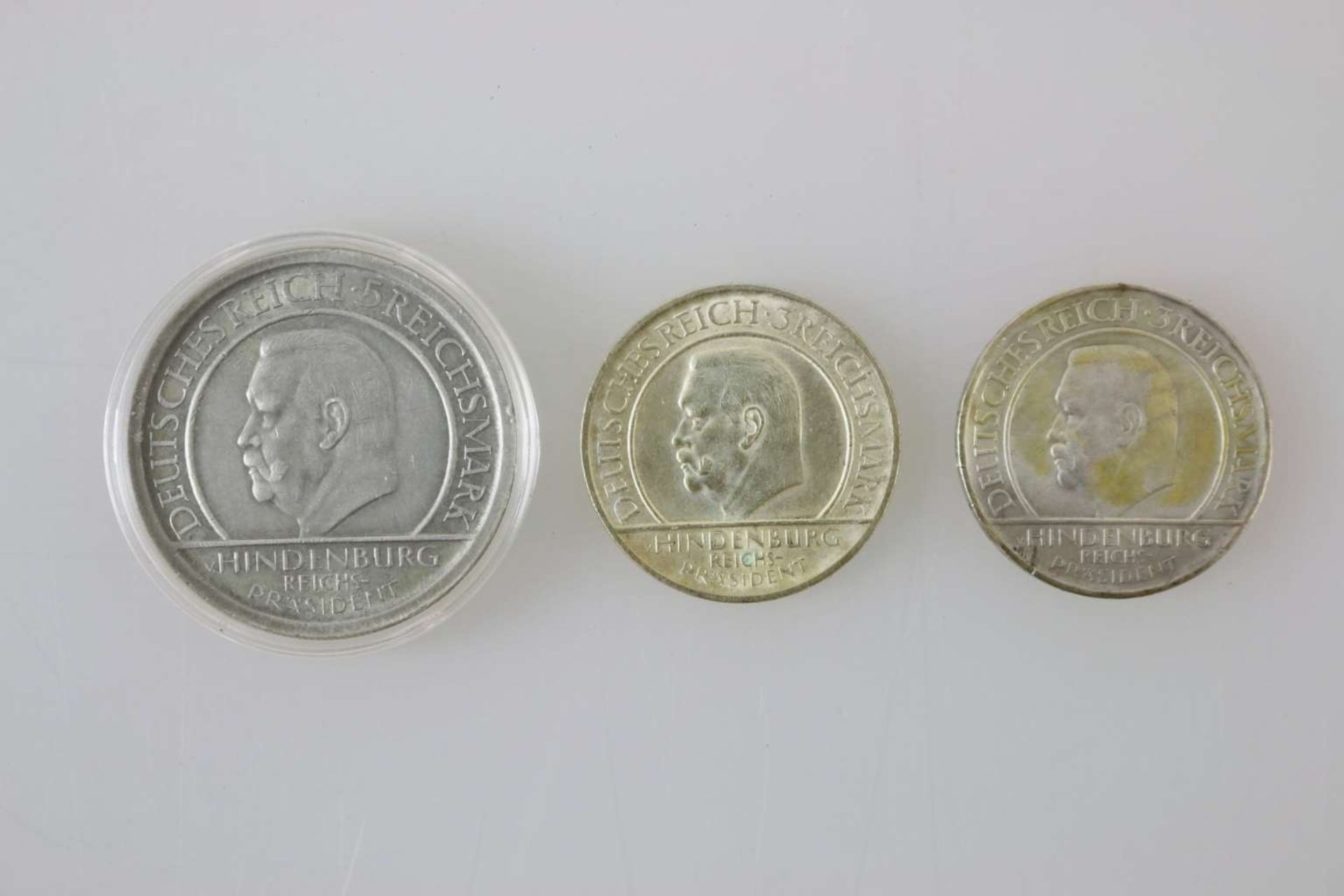 Weimarer Republik, 3 Silber Gedenkmünzen - Image 2 of 2