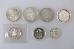 Silbermünzen, 7 Stück