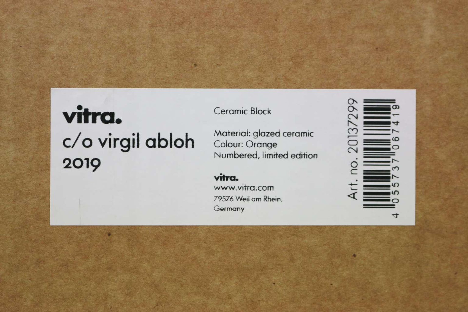 Virgil ABLOH für Vitra, 3er Set, Jean Prouvé, "Antony" und "Petite Potence" sowie Ceramic Brick. - Bild 19 aus 23