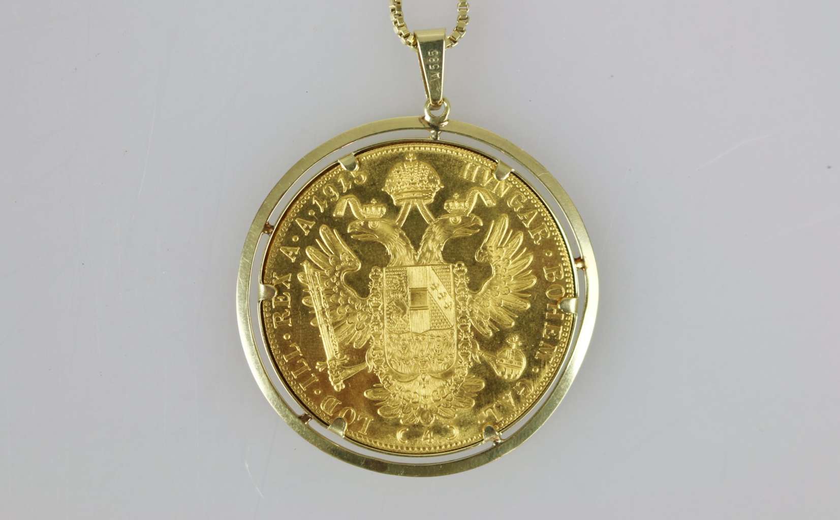 Goldmünzen Anhänger, Österreich 4 Dukaten - Image 2 of 3