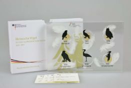 BRD, 20-Euro Goldmünzen Set "Heimische Vögel"