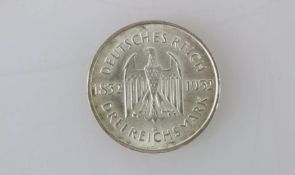 Weimarer Republik, 3 Reichsmark Goethe