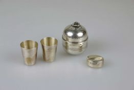 Konvolut Silber Kleinteile, 4 Stück