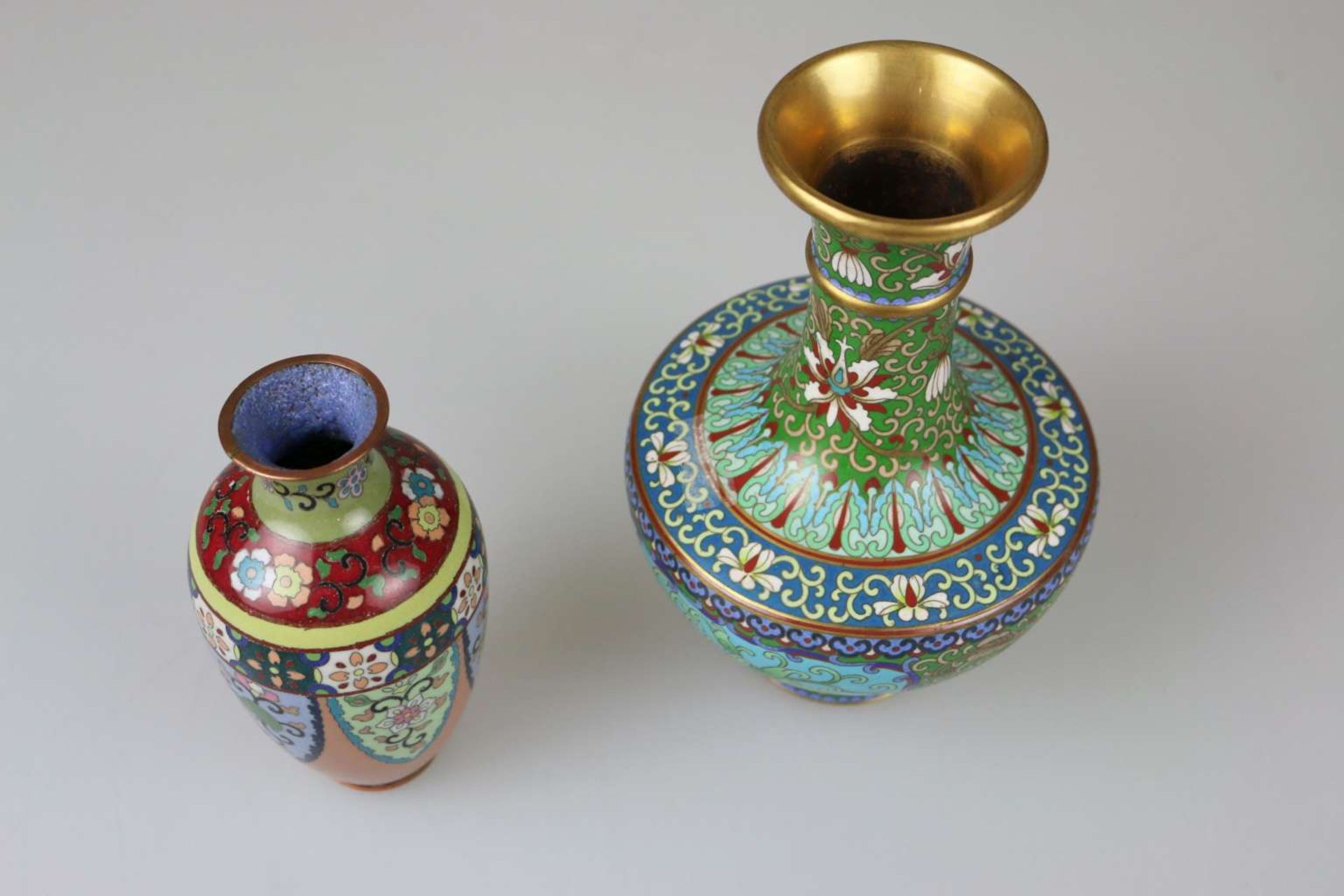 Paar Vasen Cloisonné - Bild 2 aus 3
